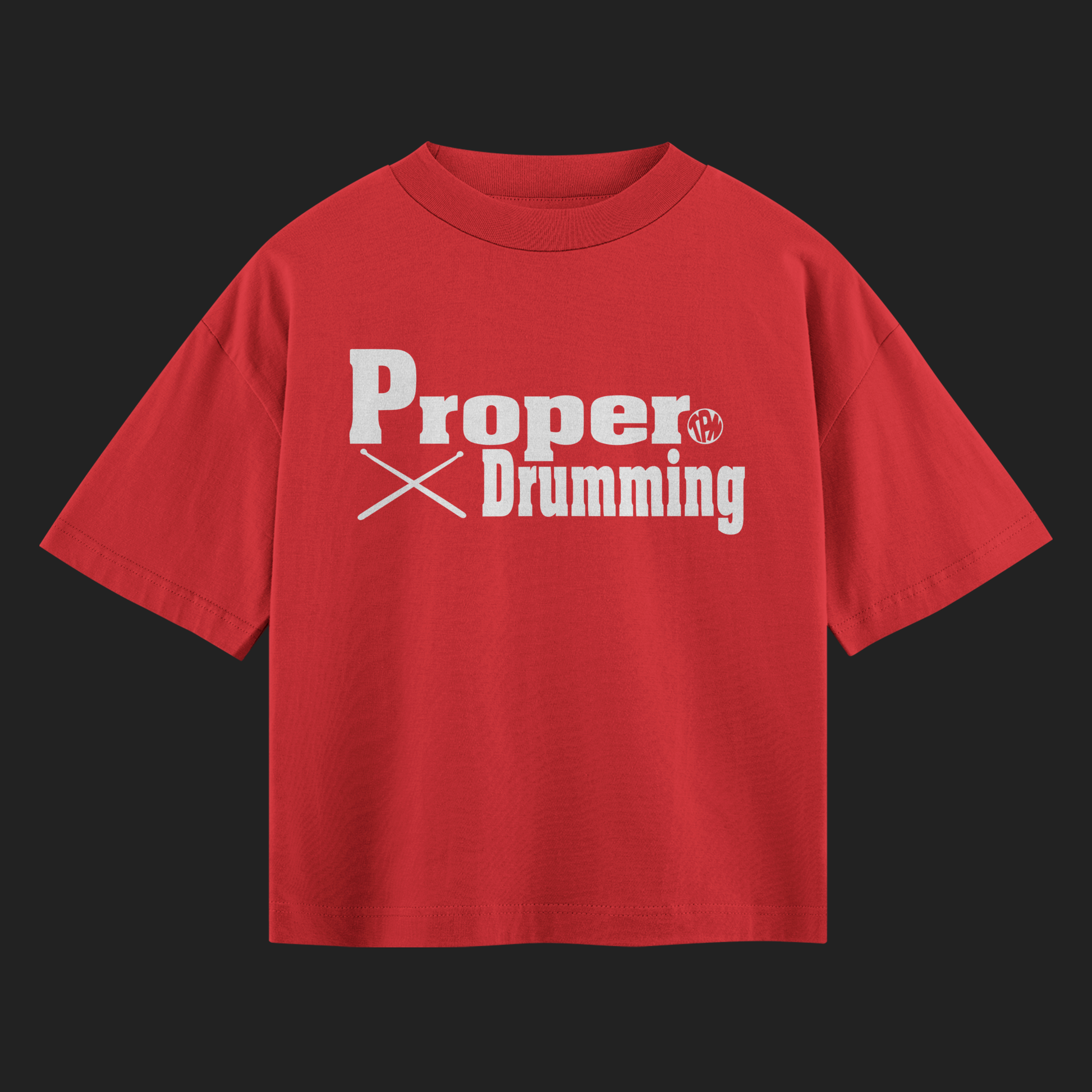 Red Proper Drumming T-Shirt